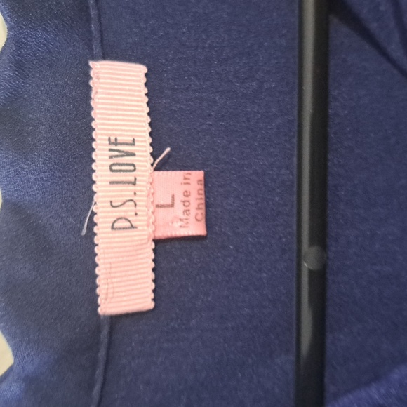 Euc PS Love sleevless blue top - Picture 3 of 7